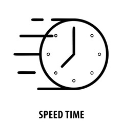 Speed time, clock, fast, time management, efficiency, speed, urgency, acceleration, quickness, Speed Time icon, time concept, rapid, deadline, time speed, time acceleration