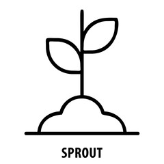 Sprout, growth, plant, nature, green, seedling, eco friendly, organic, environmental, gardening, agriculture, flora, ecology, botany, life