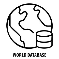 global database, world data, information, server, network, international, database icon, data center, connectivity, data storage, global connectivity, cloud computing, world network, data transfer