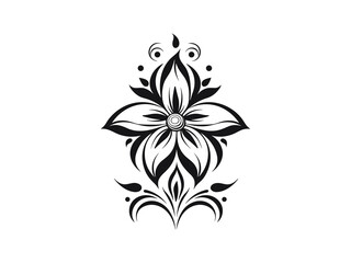 Obraz premium Beautiful vintage minimalist flower illustration art.