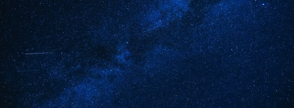 stars background a blue starry sky at dark night