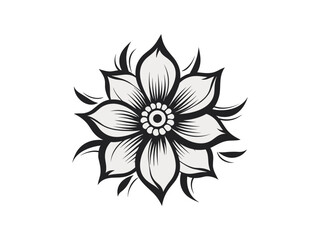 Obraz premium Beautiful minimalist flower illustration art.
