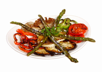 grilled chicken with vegetables