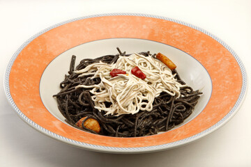 spaghetti with seafood