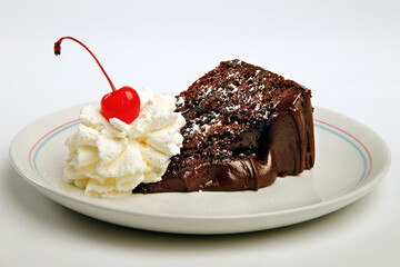 chocolate cake with cherry