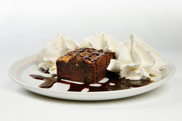 chocolate cake on a plate