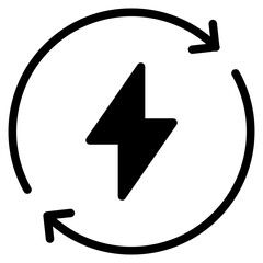 Energy renewable icon