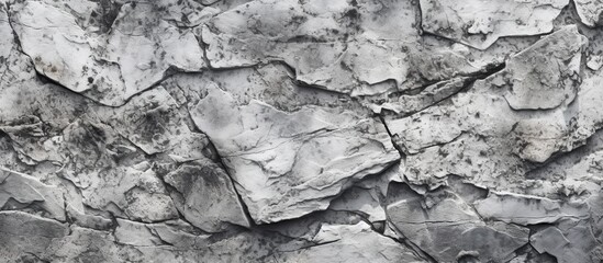 Gray grunge banner. Abstract stone background