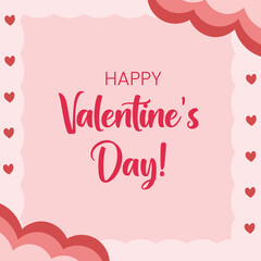 valentines day gift card and background design with heart shaped