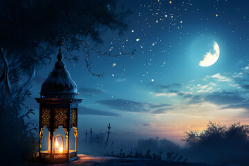 ramadan Kareem, Ramadan crescent moon, Eid Mubarak Islamic festival social media banner and Eid Mubarak Post Template, islam	