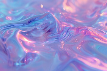 iridescent calming fluid neon liquid