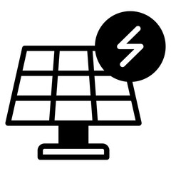 solar panels icon, Sun energy icon.