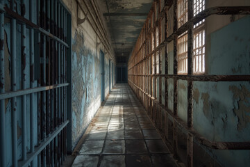 Fototapeta na wymiar Interior of prison