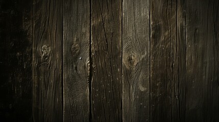 Naklejka premium Dark wood plank texture background