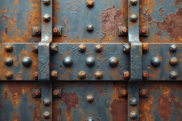 Rusted and Weathered Steel Industrial Door