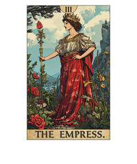 Vintage Tarot Card Number 3 The Empress