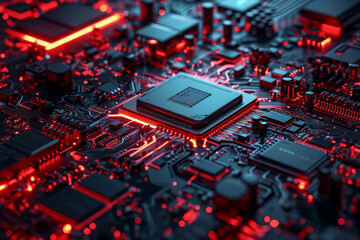 The AI chip on the computer motherboard.
