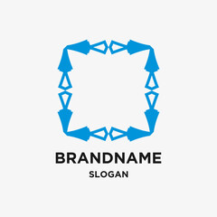 Logo Letter O square company design