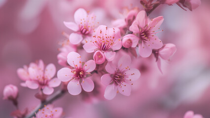Nature’s Elegance: Detailed Capture of Cherry Blossoms in Natural Light