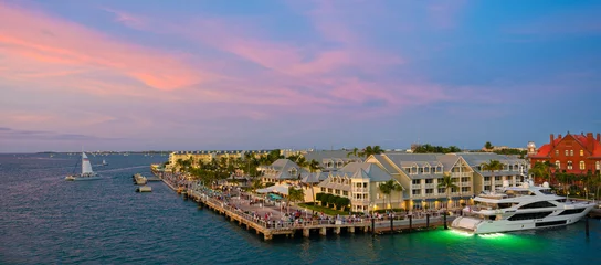 Gordijnen Key West Florida Hafen Abendrot © Blickfang