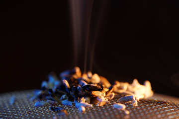 Aromatherapy through incense for therapeutic and ritual purposes