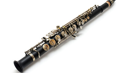 Naklejka premium A versatile woodwind instrument with a smooth, cylindrical body and a vibrant sound.