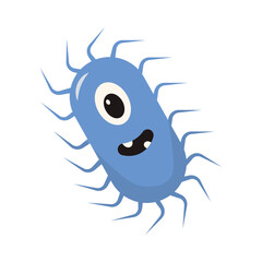 Illustration of the corona virus and influenza virus. Vector virus icon. White Background. Vector Illustration.