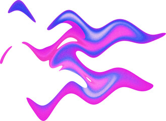 Abstract Liquid Wave Colorful Art PNG Shape Element