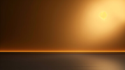 Dark empty wall with interesting golden sun glare.