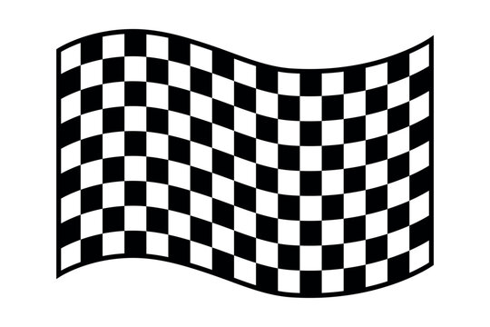 Wavy checkered flag