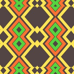 Abstract ethnic ikat art. Seamless patterns in tribal, folk embroidery and Mexican styles. Aztec geometric art ornament print. Design for carpet, cover.wallpaper, wrapping, fabric, clothing.