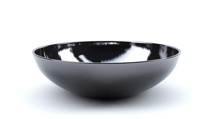 A steel pan, a musical instrument, standing alone on a white background.