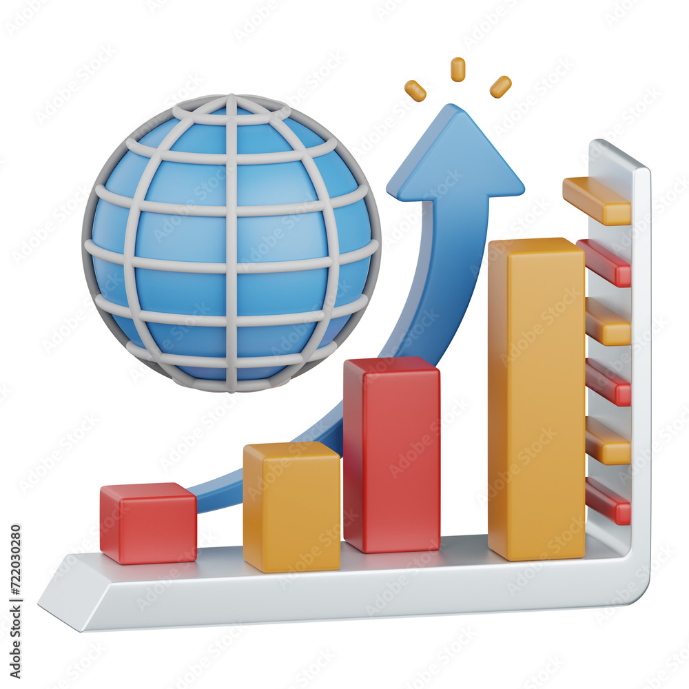 Poster 3d rendering web analytics isolated useful for seo, website, internet, optimization and other