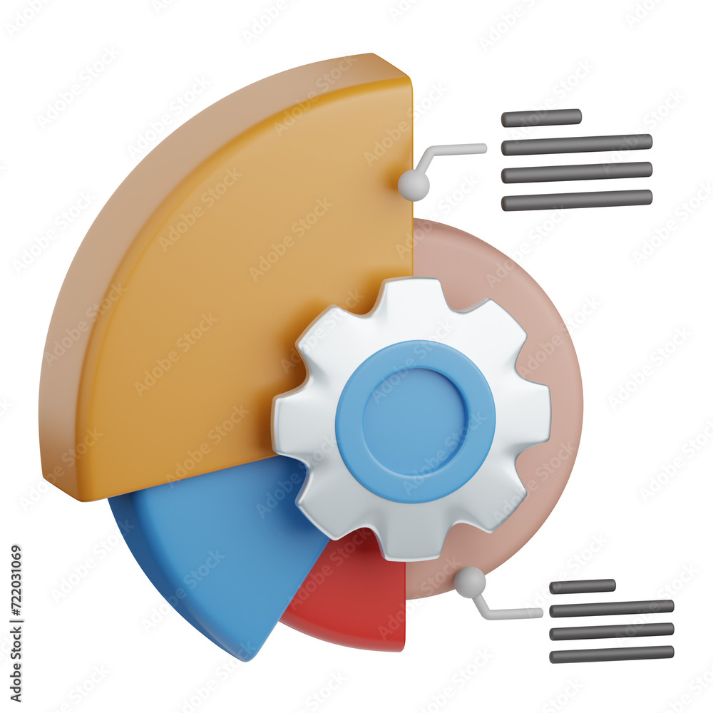 Poster 3d rendering data configuration isolated useful for seo, website, internet, optimization and other