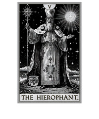 Vintage Tarot Card The Hierophant