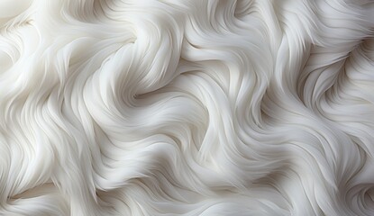 Beautiful white soft fluffy fur texture background.