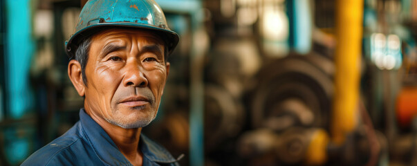 Portrait of a worker in factory