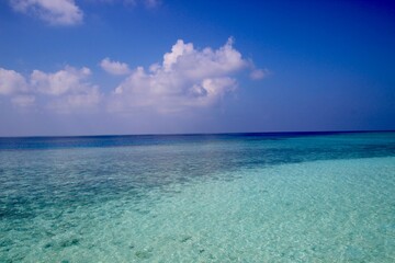 Maledives sea water 