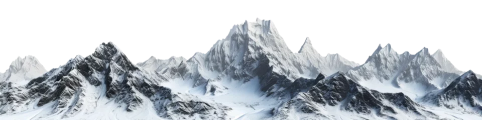 Foto op Plexiglas Mountain, transparent background, isolated image, generative AI © Baharudin