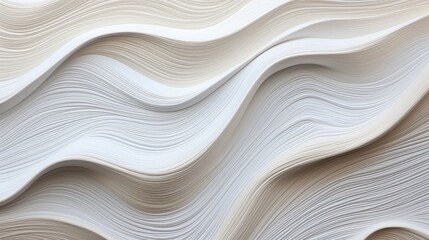 abstract background, calming white waves
