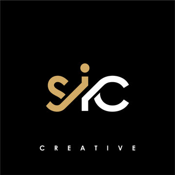 SIC Letter Initial Logo Design Template Vector Illustration
