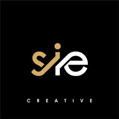 SIE Letter Initial Logo Design Template Vector Illustration
