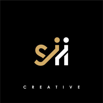 SII Letter Initial Logo Design Template Vector Illustration