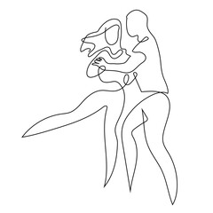 illustration of a dancing couple 