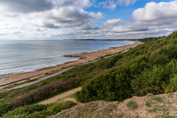 Fototapeta na wymiar Views Of The Coast And Highcliffe Beach, Dorset, England, UK