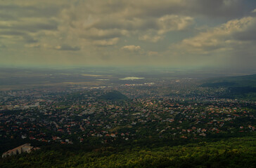 The city of Pécs from above