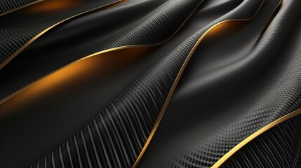 Carbon fiber background gold and black