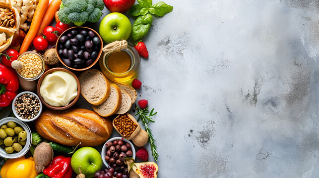 Fresh Berry Bowl Raspberry Strawberry Grape Kiwi And Vegetables, Generated By AI