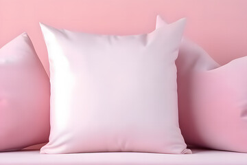 Pink Pillow Mockup on a background, Pillow mockup template