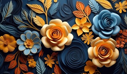 Enchanting Digital Bouquet: A Rich Tapestry of Floral Artistry - Generative AI